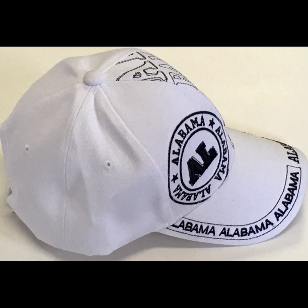 Alabama Football Adjustable Cap Hat White SEC NCAA - Picture 4 of 6